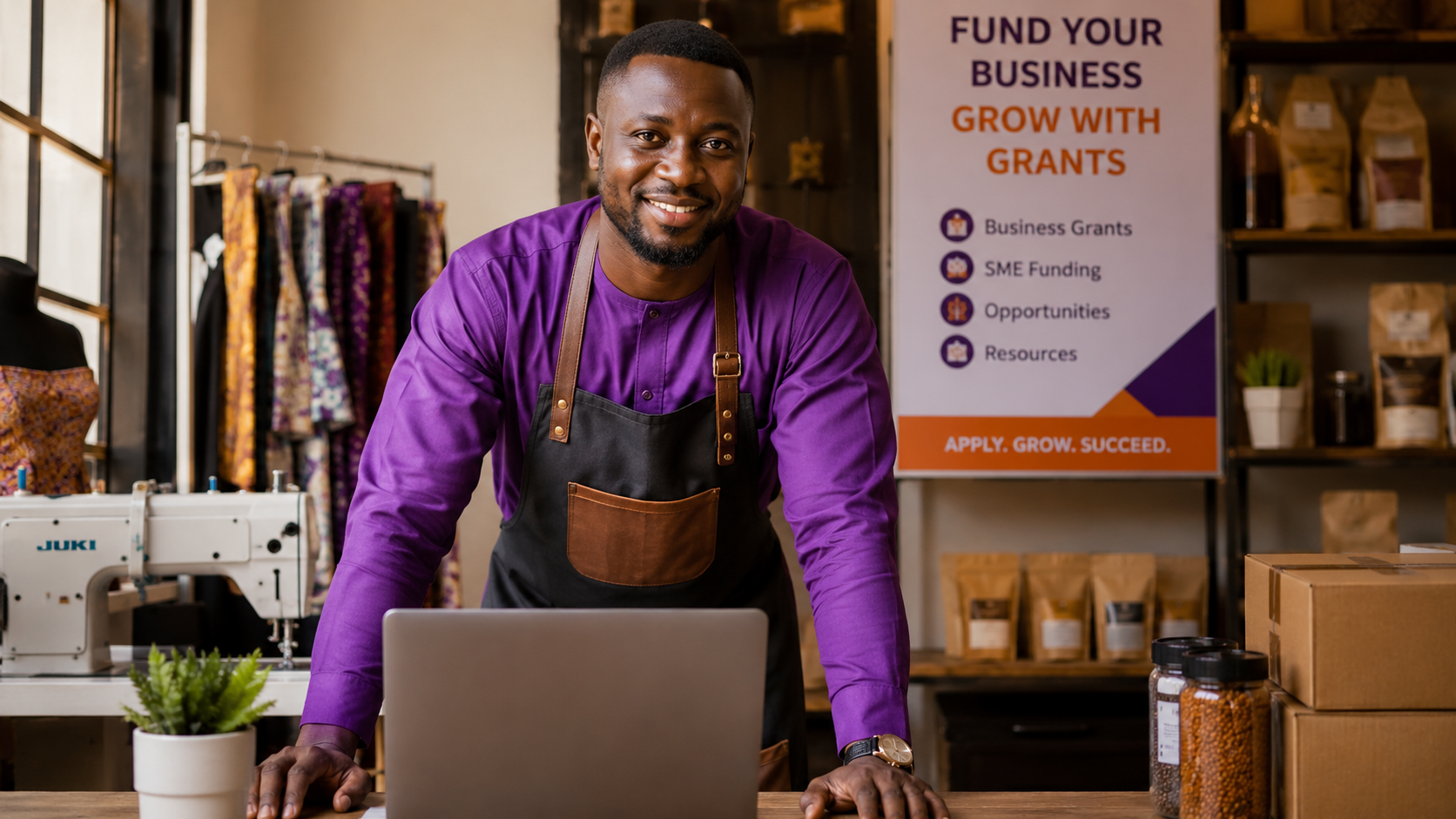 Nigerian small business owner in their workshop